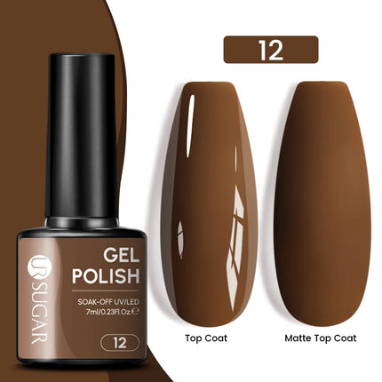 UR SUGAR 7.5ml Dark Wine Red Nail Gel Polish Autumn Gel Paint Nail Art Semi Permanent Nail Art Manicure Soak Off LED UV Nail Gel