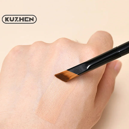 Angled Highlighter Brush Face Contour Foundation Concealer Brush Slope Shape Synthetic Hair Foundation Fingertip Makeup Brush
