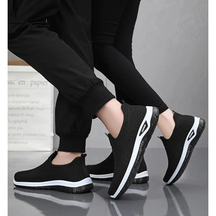 Men Casual Shoes Breathable Sneakers Mens Lightweight Walking Running Shoes Slip on Loafers for Couple Zapatillas Hombre Size 44