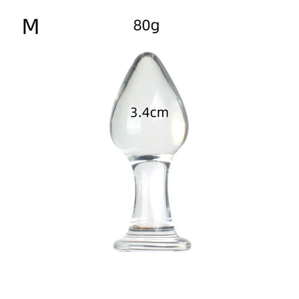VaHppy Diamond styles Glass Anal Plugs Diameter 2.8/3.4/3.8cm Sex toys For beginners Girls Gay Anal Masturbation Extension BDSM