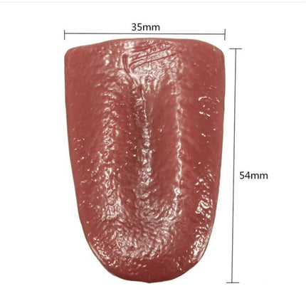 1Pcs Funny Fake Through Tongue Prank Piercing Interesting Silicone Prop Halloween Toy Birthday Party Horror Magic Tricks Jokes
