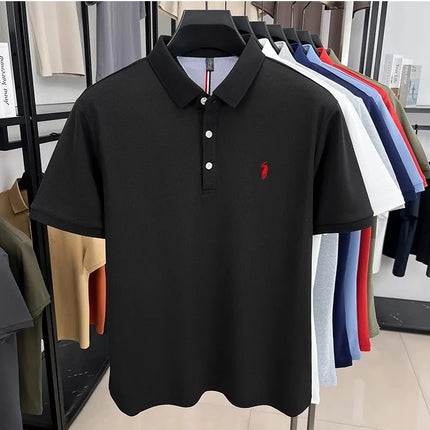 Luxury brand short sleeve polo shirt, exquisite pony embroidery, summer new breathable T-shirt, new fashion Paul men's wear