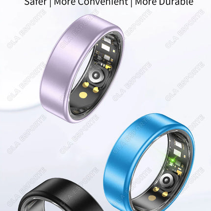 2026 New R12 Smart Ring with Charging Box, Camera Control, Blood Oxygen Health Manager, 5 ATM Waterproof For Men Women Smartring