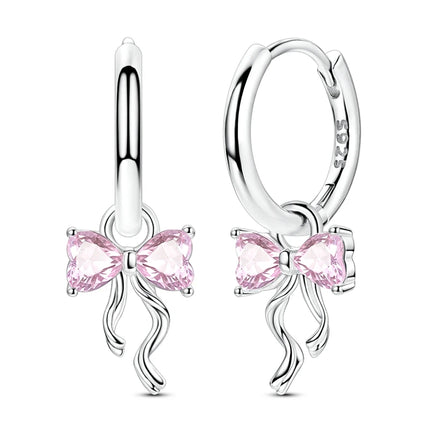 Orstarry 925 Sterling Silver Crystal Circular Eardrops Drop Earrings Women Earrings Charm Fashion Versatile Party Jewelry Gifts
