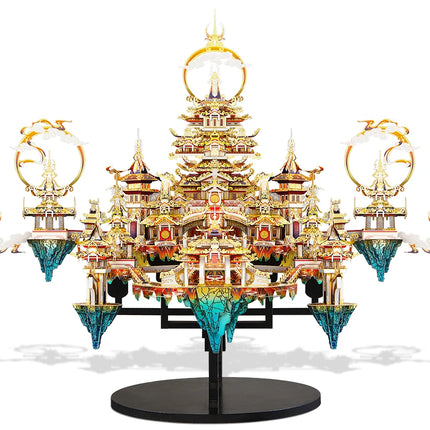Piececool Model Building Kits Chinese Buildings 3D Metal Puzzles Jigsaw Toys for Teens Creative Gifts for Christmas