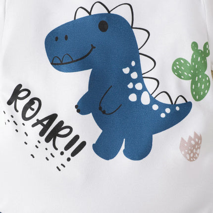0-18 Months old Baby boy Summer Set Dinosaur Print Short sleeved and Shorts Set for Newborn Baby Boy Casual Style Clothing