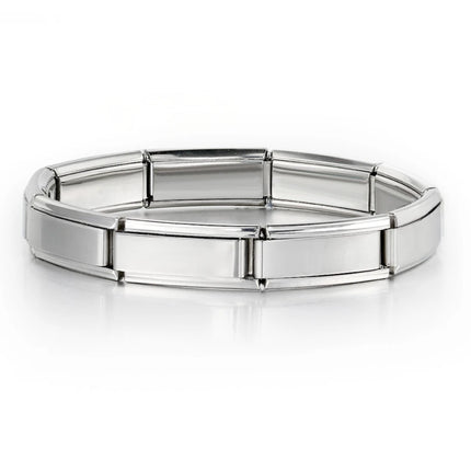 2025 Fashion Functional Elastic Bracelet Modular Bulk Italian Charms Links Fit Bracelet Stainless Steel Jewelry Wholesale