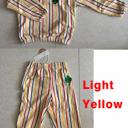 Kids Clothes Set 2025 Autumn Winter MR Rodini Boys Girls Sweatshirt Pants Ins Baby Cotton Sports Top Trousers Children T Shirt