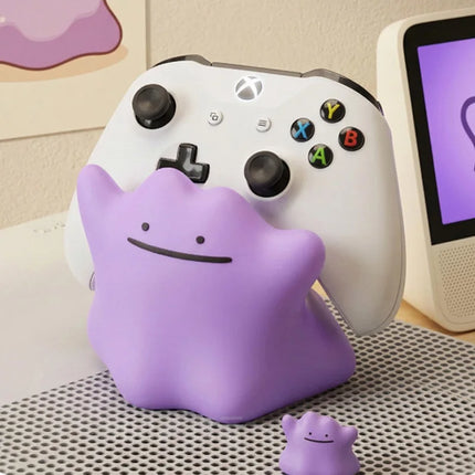 New Pokemon Ditto Universal Game Controller Stand Desktop Display Holder Compatible For Xbox Ps5 Switch Gaming Decor Doll Gift