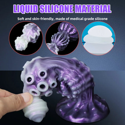 realistic monster dildo alien anal ass plug penetration huge animal penis powerful silicone sucker female sex toys adult toys