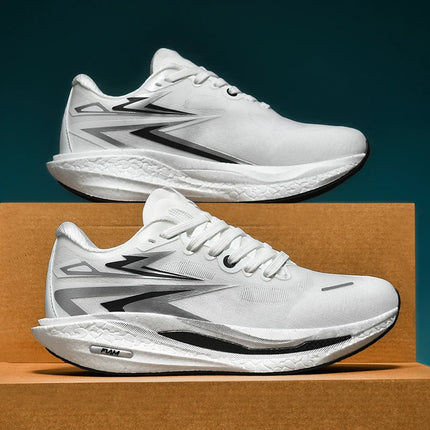 Running shoes for Outdoor use, Fashionable for Both Men and Women, Comfortable and Breathable sports and Casual shoes. black 10