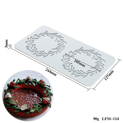 23 styles leaf flower round Designs Silicone Cake Lace Mold Cake Decorating Tool Border Decoration Lace Mold kitchen Baking Tool