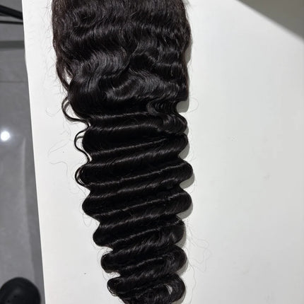 Deep Wave 13x4 HD LACE Frontal Only SKINLIKE 4x4 Real HD Lace Closure 13x4 HD Lace Frontal Pre Plucked Millionaire Queen
