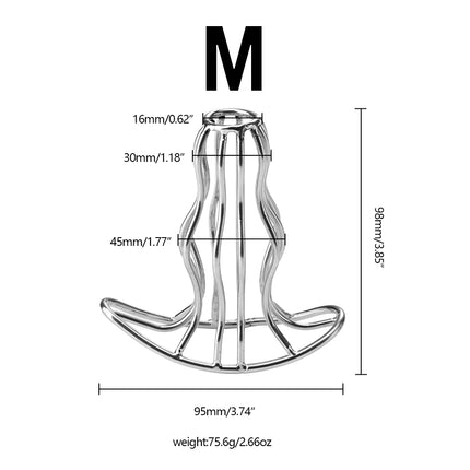 Hollowed-out Metal Anal Plug Vagina Speculum Anal Expansion Training Anal Masturbation Toys Prostate Massage Adult Sex Toys