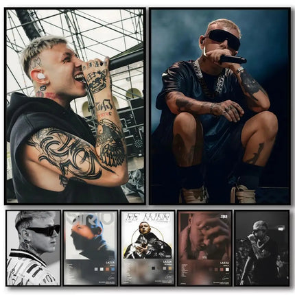 Singrer Rapper L-Lazza Poster Modern And Elegant Wall Stickers For Home Decor Living Room Dormitory Wall Art