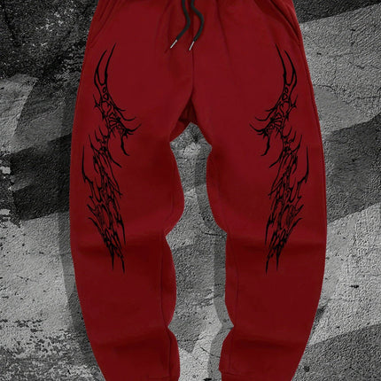 Gothic Style Men'S Casual Sports Jogging Pants, New Spring Model For Campus