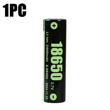 100% New Original 3.7V 18650 Rechargeable Battery 2400mAh 18650 Lithium Rechargeable Battery for Speakers Radios Headlights Toys