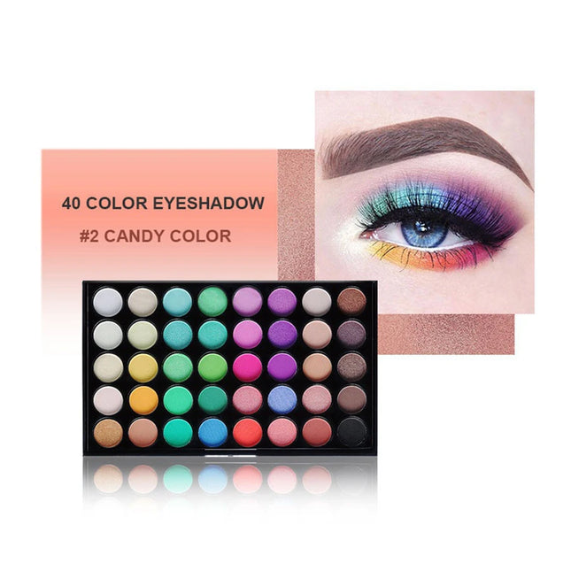 40/80 Color Eyeshadow Palette Cosmetic Makeup Eye Shadow Earth Colors Matte Pigment Palette Anniversary Birthday Best Gift for H