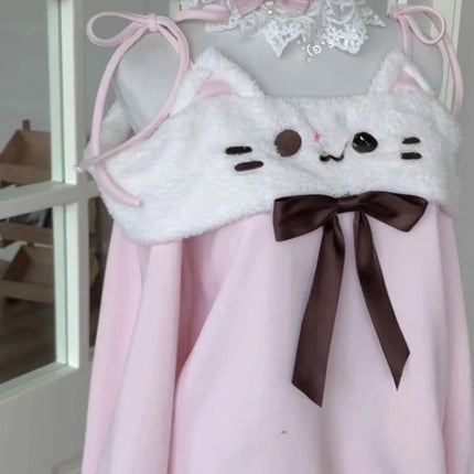 Japanese Kawaii Sweatshirts Women Autumn Sweet Bow Casual Off Shoulder Hoodies Design Elegant Lolita Tops Patchwork Coat