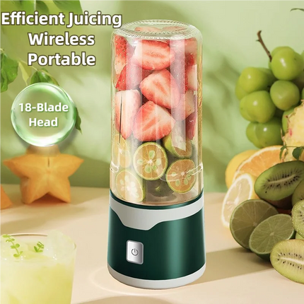 TINSOL Portable Electric Blender 450ml USB Rechargeable Juicer Blender suitable for milkshakes, juice, and small food processing
