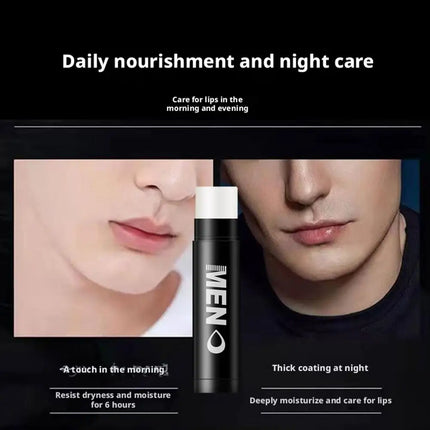Men's Lip Balm for Dry Cracked Lips - Moisturizing, Nourishing & Hydrating - Colorless Lip Care for Men & Students