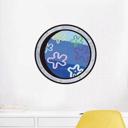 1PCS Kawaii Underwater World Stickers Tentacles Room Decoration Cartoon PVC 3D Stickers 25*25cm