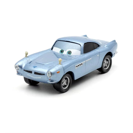Disney Pixar Toy Car 2/3 Lightning  Mcqueen Fritter Miss Frank Collection 1:55 Die Cast Metal Alloy Model Kid Boy Birthday Gifts