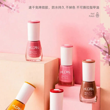 8ml Water-based Nail Polish No Baking Long Lasting Semi-permanent Quick Dry non-peelable Nail Varnish DIY Fashion Manicure