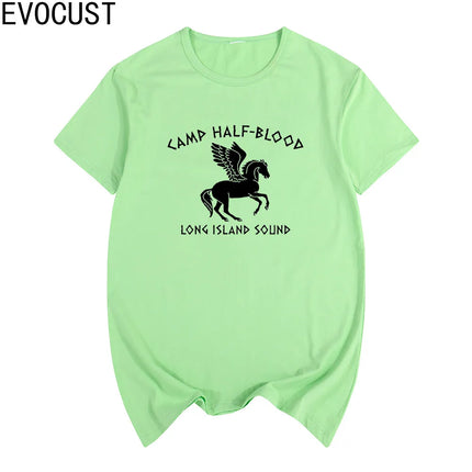 Camp Half Blood funnny parody short sleeve T-shirt Cotton Men T shirt New TEE TSHIRT Womens unisex Fashion