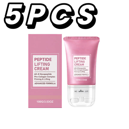 Peptide V-Shaped Roller Neck Firming Cream Skin Elasticity Care Lotion Collagen Complex Neck Care Advanced Formula For Tech Neck