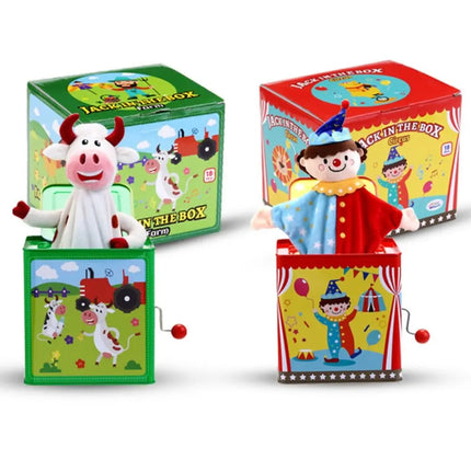With Music Children's Musical Metal Early Education Classic Music box Collection Montessori Jack in the Box Infant and Toddler