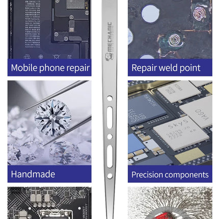 MECHANIC G-15 11 Fingerprint Flying Wire Anti-magnetic Tweezers Fine Clip Precision Components Mobile Phone Repair Hand Tools