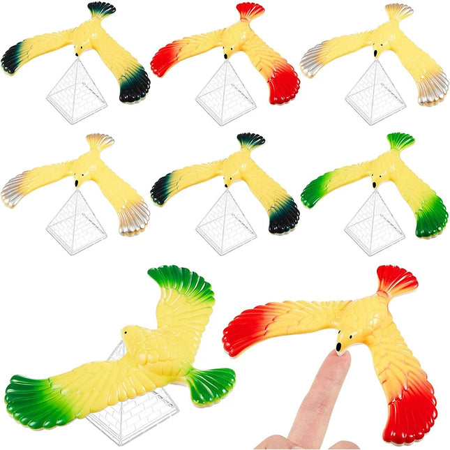 Plastic Balance Bird With Pyramid Combination Set Children Physical Science Adults Office Desktop Fun Novelty Trick Party Gifts
