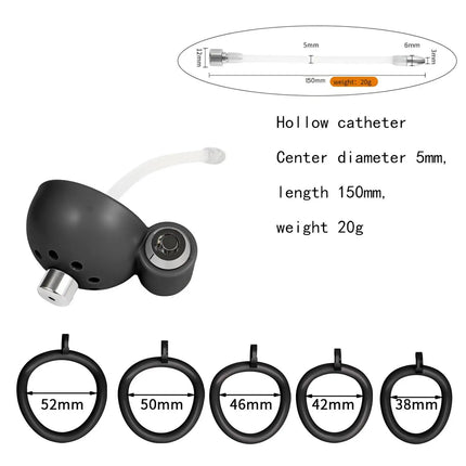 ABS Male Chastity Cage with Urethral Sounds Anti Pinch Hidden Lock Invisible Kit for Adult Men Fetish Play Cock Cage BDSM Device