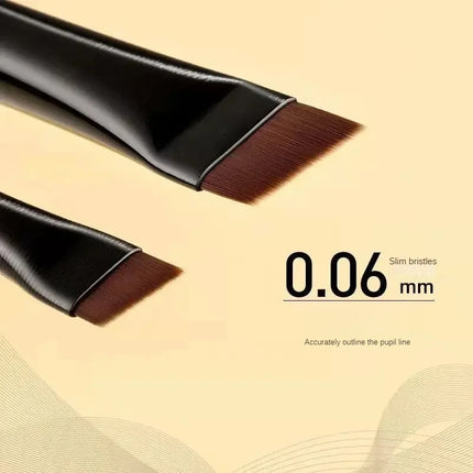 New 2 Pieces/set Eyebrow Contour Brush 0.06mm Ultrathin Eyebrow Eyeliner Brush Portable Small Angle Eyebrow Brush Makeup Tool