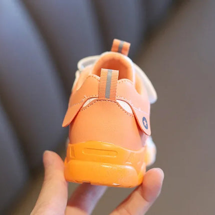 Size 20-31 Children Wear-resistant Casual Sports Shoes Baby Anti-slip Toddler Shoes Girls Boys Kids Soft Bottom Running Sneakers