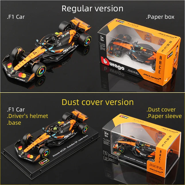 Bburago 1:43 2025 McLaren Racing MCL39 F1 Alloy Model Formula Auto Toy #4 Norris #81 Piastri Die Cast Static Miniature