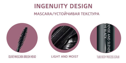 4D Mascara Ultra Long Lasting Mascara Waterproof Mascara Liquid Fiber Mascara Non-adhesive Naturally Slender Non-smudged Makeup