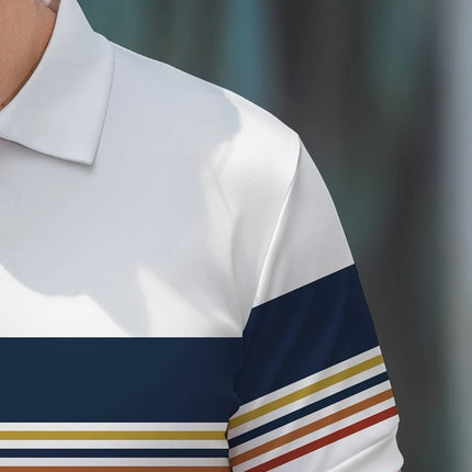 Men'sSummer Casual Short SleevedPolo Shirt with A Collar,A Casual and Fashionable Versatile Top Suitable for Daily Use in Summer