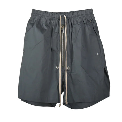 RO25 Dark High Street Shorts Men's Quarter Pants Zipper Drift Straps Summer Casual Split Shorts Versatile Shorts Retro