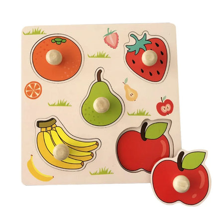 Baby Montessori Puzzles Wooden Toys for Children 1 2 3 Years Educational Learning Kids Games Child Birthday Gifts