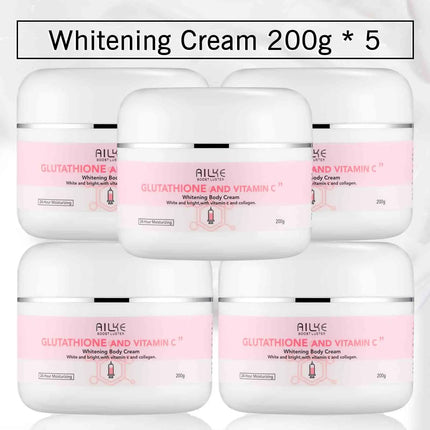 AILKE Whitening Skin Care Cream, Lightening Lotion, Remove Dark Spots With Glutathion, Shea Butter, Moisturizing Body Cream