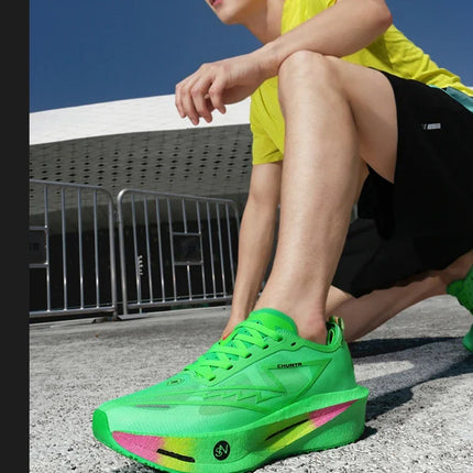 Running Shoes Speciality Carbon Board Marathon Men Sports Breathable Lightweight Women's Comfortable Athletic Sneakers