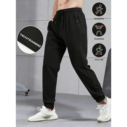 2-Piece Summer Breathable Ultra Thin Men's Stretchy Sweatpants Casual Joggers For Workout Outdoor Wear