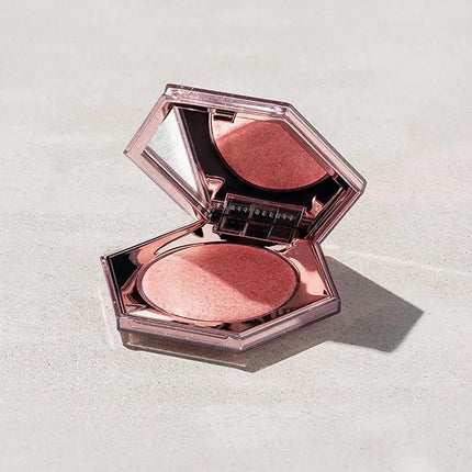 Highlight Powder,Face Highlighter Palette Pink Pearl Shimmer Smooth Baked Powder Face Highlight Contouring Smooth Glitter Powder