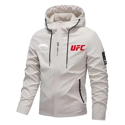 UFC Fighting Fans Hooded Jacket 2026Autumn/Winter Collection Men's And Women's Windproof Casual Fashion Sports Top Clothing