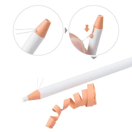 1pcs White Eyebrow Pencil Waterproof Microblading Peel-off Water-Resistant Eyebrow Eyeliner Eyeshadow Makeup Position Tools
