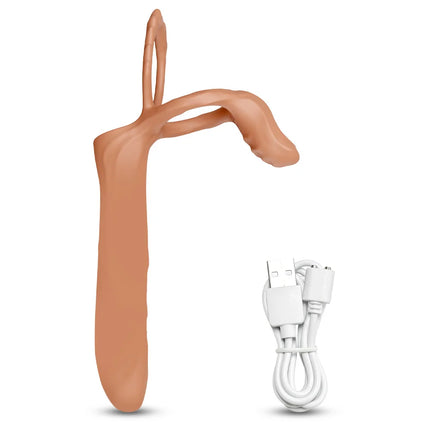 Double Penetration Vibrator for Couple Penis Ring  Semen Cock Ring Penis Enlargement Delayed Vibrating Sex Toys for Men Adult