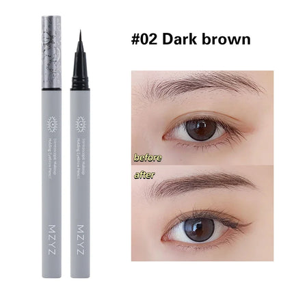 0.01mm Ultra Fine Eyebrows Pencil Waterproof Long Lasting No Blooming Eyeliner Lying Silkworm Pen Easy To Color Eye Makeup Tools