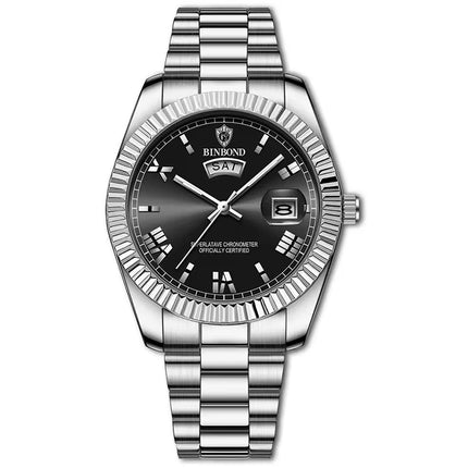 Fashion Men's Quartz Watch, Top Brand Sports Quartz Men's Watch, Stainless Steel Waterproof Date Week Watch, Men's watches for men